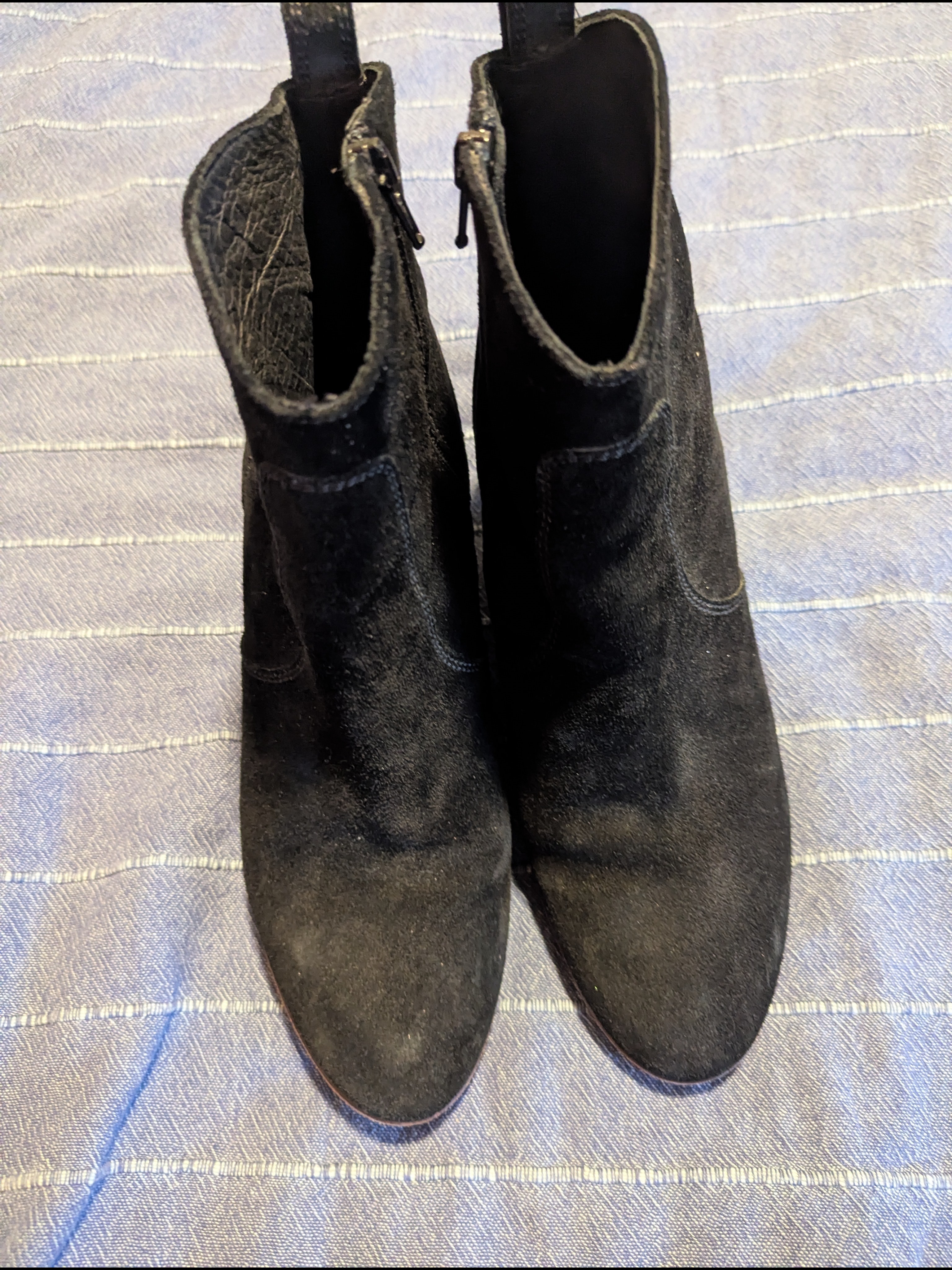 J.Crew Black Suede Women's Ankle Boots, 9.5